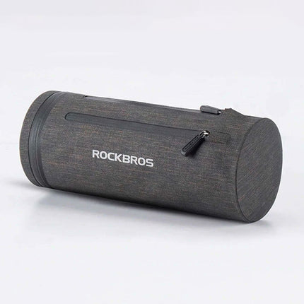 ROCKBROS Practical, waterproof bicycle bag attached to the handlebar, black – image 3