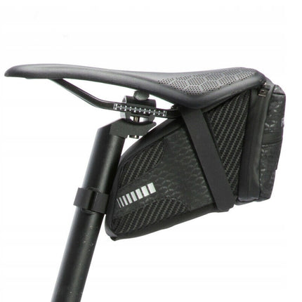 ROCKBROS Waterproof bicycle bag attached under the saddle, capacity 1.5L, black