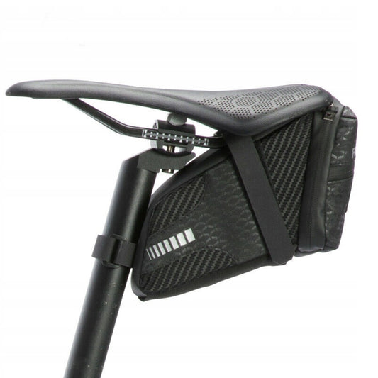ROCKBROS Waterproof bicycle bag attached under the saddle, capacity 1.5L, black
