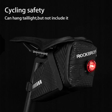 ROCKBROS Waterproof bicycle bag attached under the saddle, capacity 1.5L, black – image 5
