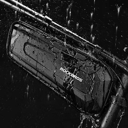 ROCKBROS Hard, waterproof bicycle bag attached to the frame, 2.5L, black – image 7