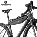 ROCKBROS Long, rigid, waterproof bicycle bag attached to the frame, 1.5L, gray