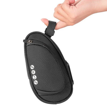 ROCKBROS Bicycle saddle bag with quick release, waterproof, black – image 7