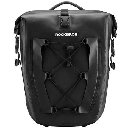 ROCKBROS Waterproof, adjustable bicycle bag, 25-32L, black