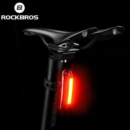 ROCKBROS Rear bicycle light under the saddle, red, waterproof, USB-A – image 4