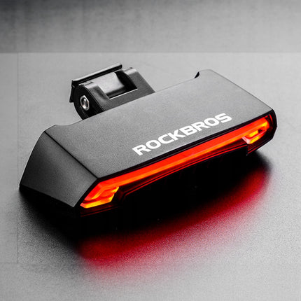 ROCKBROS Rear bicycle light with laser remote control and USB-A turn signal function – image 2