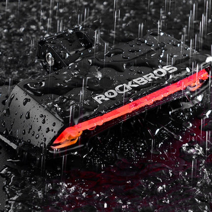 ROCKBROS Rear bicycle light with laser remote control and USB-A turn signal function – image 7