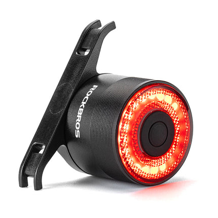 ROCKBROS Red rear bicycle lamp, STOP system, four operating modes