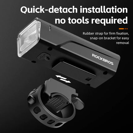 ROCKBROS Front bicycle light 800lm + USB-C cable 4 operating modes – image 12
