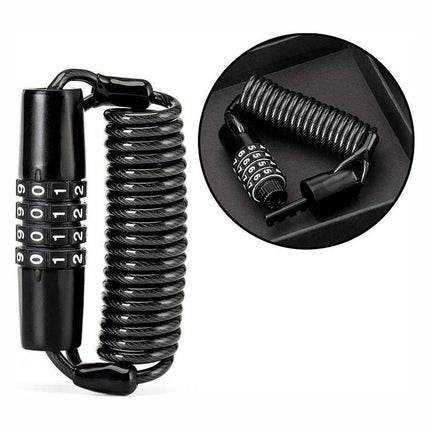 ROCKBROS Bicycle lock, code lock, 1.5 m rope - black – image 2