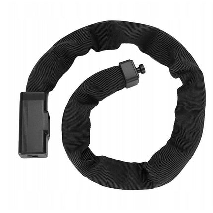 ROCKBROS Bicycle lock, thick chain, covered, lock with key, 0.97 m - black – image 2