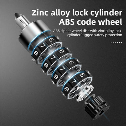 ROCKBROS Bicycle lock, two locks with combination and key, 0.95 m - black – image 10