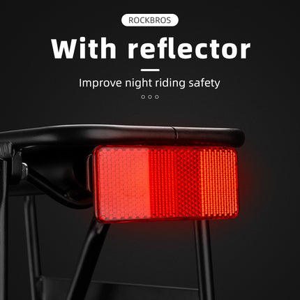 ROCKBROS Durable bicycle rack with shelf, saddle function and black LED rear light – image 6