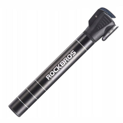 ROCKBROS Small bicycle pump 7 bar aluminum, length 17 cm - black