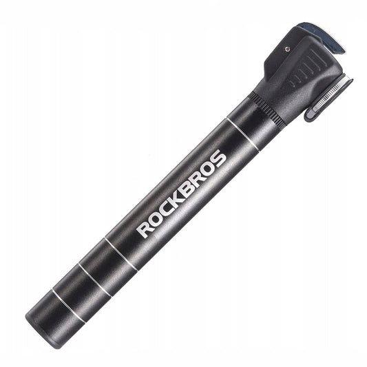ROCKBROS Small bicycle pump 7 bar aluminum, length 17 cm - black