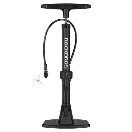 ROCKBROS Floor bicycle pump with 11 bar pressure gauge - black