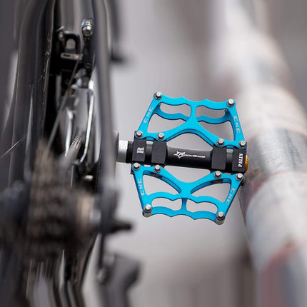 ROCKBROS Anti-slip MTB bicycle pedal set, blue – image 5