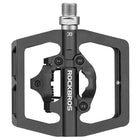 ROCKBROS Set of MTB bicycle pedals with Shimano SPD clips - black