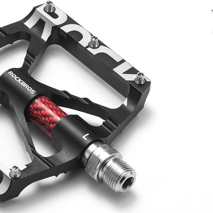 ROCKBROS Aluminum alloy MTB platform bicycle pedal set - black – image 4