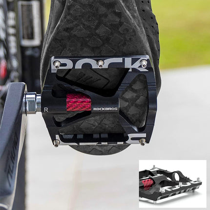ROCKBROS Aluminum alloy MTB platform bicycle pedal set - black – image 5