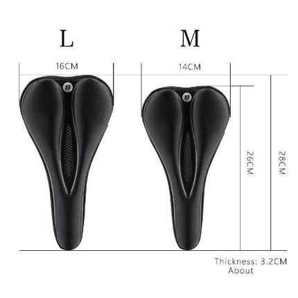 ROCKBROS Gel bicycle seat cover with memory foam, size M - black – image 4