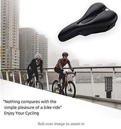 ROCKBROS Gel bicycle seat cover with memory foam, size M - black – image 21
