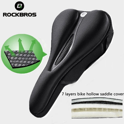 ROCKBROS Gel bicycle seat cover with memory foam, size M - black – image 14