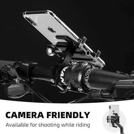 ROCKBROS Aluminum alloy bicycle handlebar phone holder - black – image 7
