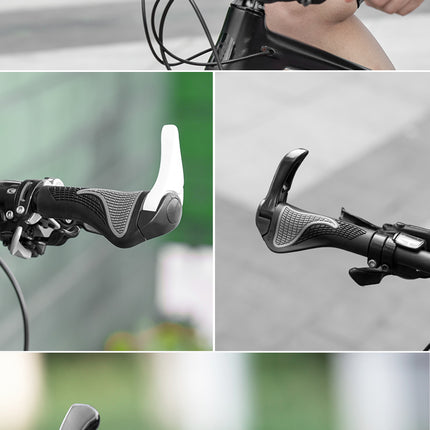 ROCKBROS Set of bicycle handle grips with anti-slip horns - black – image 3