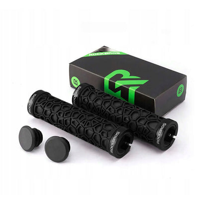 ROCKBROS Bicycle grips, grips made of rubber, dia. 22mm black – image 3