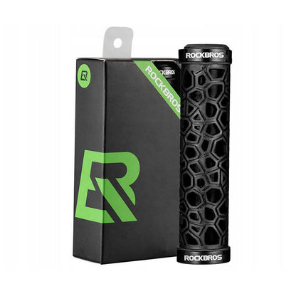 ROCKBROS Bicycle grips, grips made of rubber, dia. 22mm black – image 6