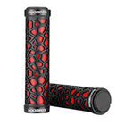 ROCKBROS Bicycle grips, grips made of rubber, dia. 22mm black and red