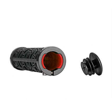 ROCKBROS Bicycle grips, grips made of rubber, dia. 22mm black and red – image 6