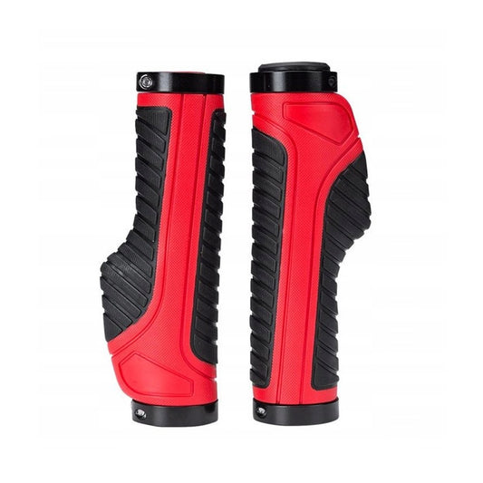 ROCKBROS Grips, ergonomic bicycle grips, dia. 22mm red