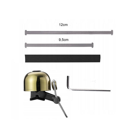 ROCKBROS Retro bicycle bell - gold – image 3