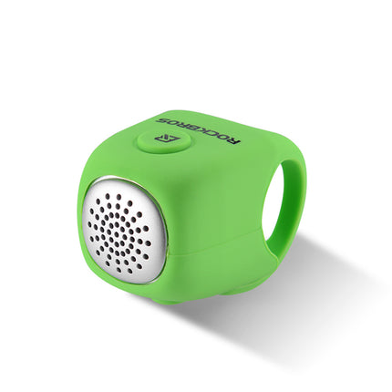 ROCKBROS Electronic bicycle bell in a silicone housing - green