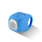 ROCKBROS Electronic bicycle bell in a silicone housing - blue