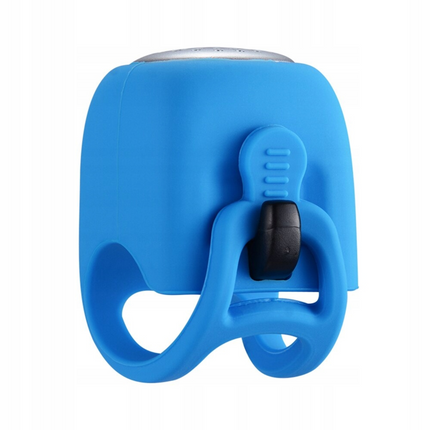 ROCKBROS Electronic bicycle bell in a silicone housing - blue – image 4