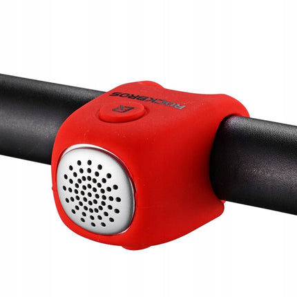 ROCKBROS Electronic bicycle bell in a silicone housing - red – image 5