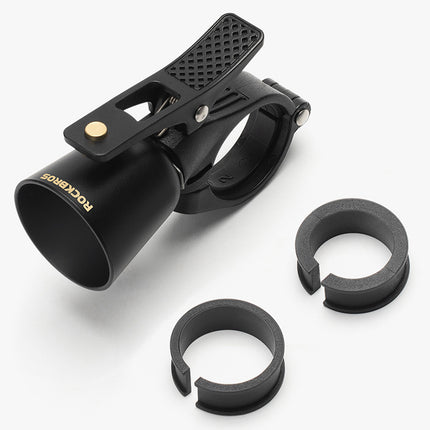 ROCKBROS Modern bicycle bell with directional sound - black – image 3