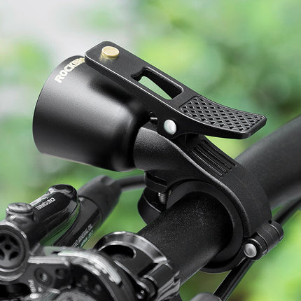 ROCKBROS Modern bicycle bell with directional sound - black – image 4