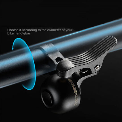 ROCKBROS Bicycle bell on the left side of the handlebar - black – image 2
