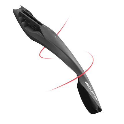 ROCKBROS Rear bicycle fender with red LED light - black – image 3
