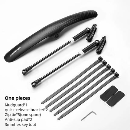 ROCKBROS Universal rear front bicycle fender with adjustment - black – image 8