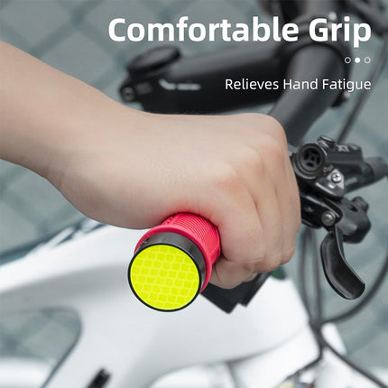 ROCKBROS Hand grips, TPR bicycle grips with reflectors - red – image 6