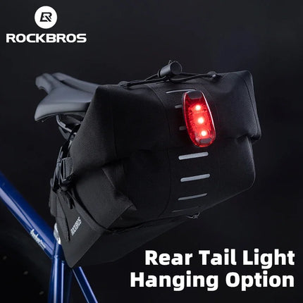 ROCKBROS Bicycle bag under the saddle with adjustable size 3L - black – image 6