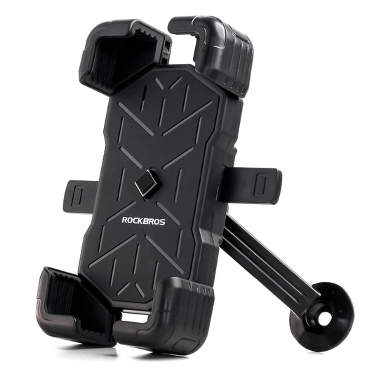 ROCKBROS 4.5-7.2 phone holder for motorcycle, 360 degrees rotatable - black