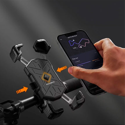 ROCKBROS 4.5-7.2 phone holder for motorcycle, 360 degrees rotatable - black – image 5