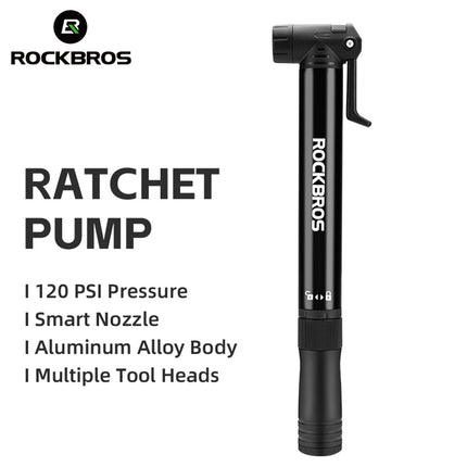 ROCKBROS Small hand-held bicycle pump with a bicycle frame holder + screwdriver - black – image 11