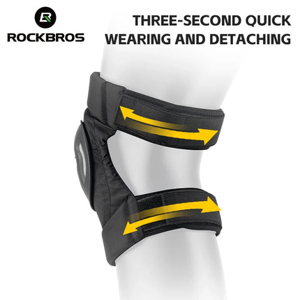 ROCKBROS Knee protectors for MTB motorbike, black – image 2